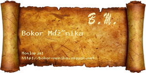 Bokor Mónika névjegykártya