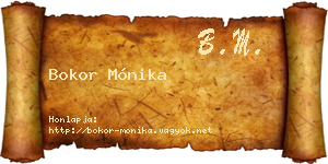 Bokor Mónika névjegykártya