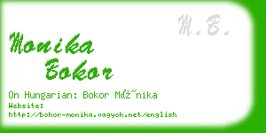 monika bokor business card